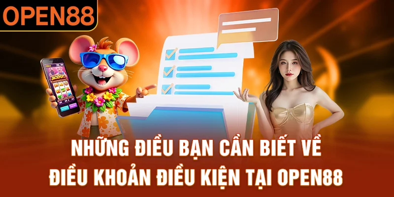 Nội dung cốt lõi cần nắm trong điều khoản điều kiện của nhà cái Open88